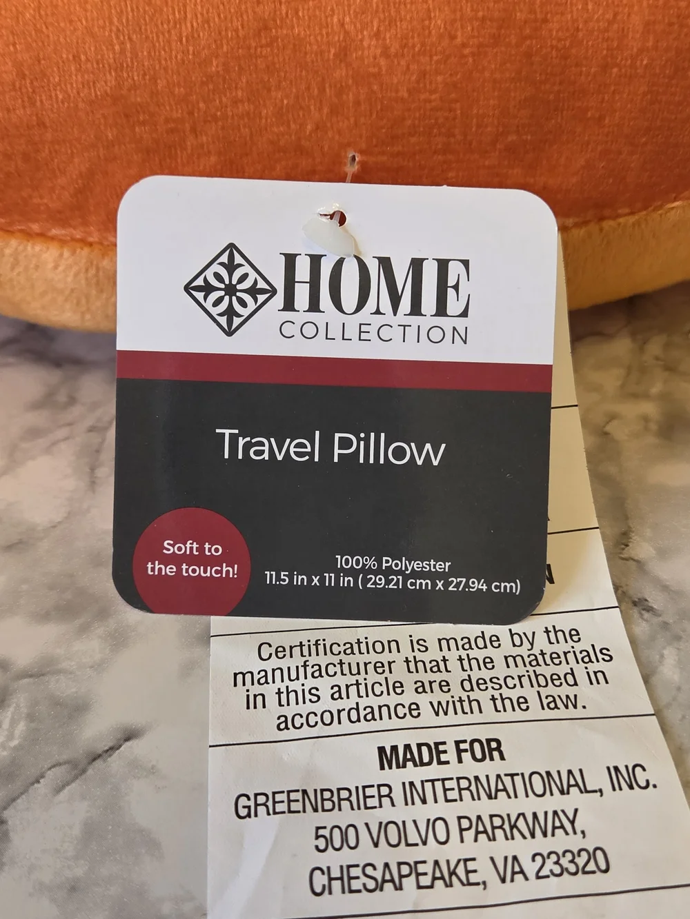 Plush Orange Fox Neck Pillow for Kids - Cozy Travel Support